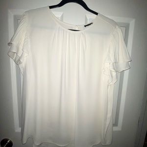 Cream Double Sleeve Top